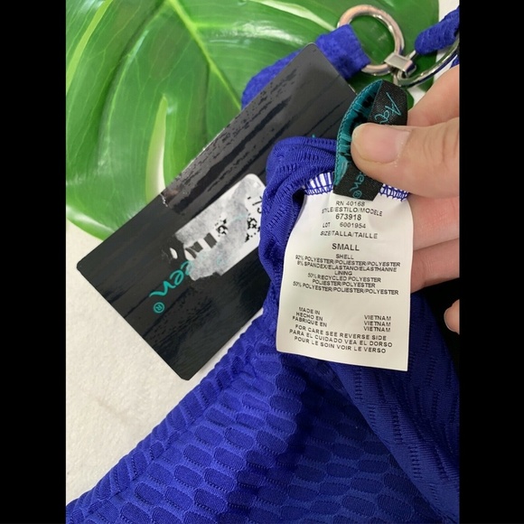 NWD $50 Aqua Green Textured One Piece Swimsuit in‎ Blue [SZ Small ] - Picture 10 of 12